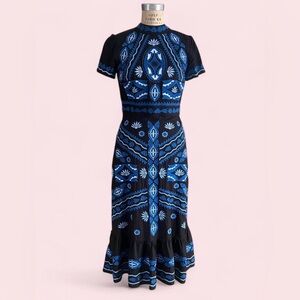 Johnny Was Stephy Midi Dress- size 2